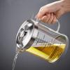 Fine Mesh Glass Oil Filter Heat-Resistant Grease Container Oil Filter Container  Restaurant