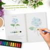 Watercolor Workbook Bird/Flowers/Bouquets Beginner Friendly Watercolor Paint Set Portable Art Craft Doodle Drawing Book Set