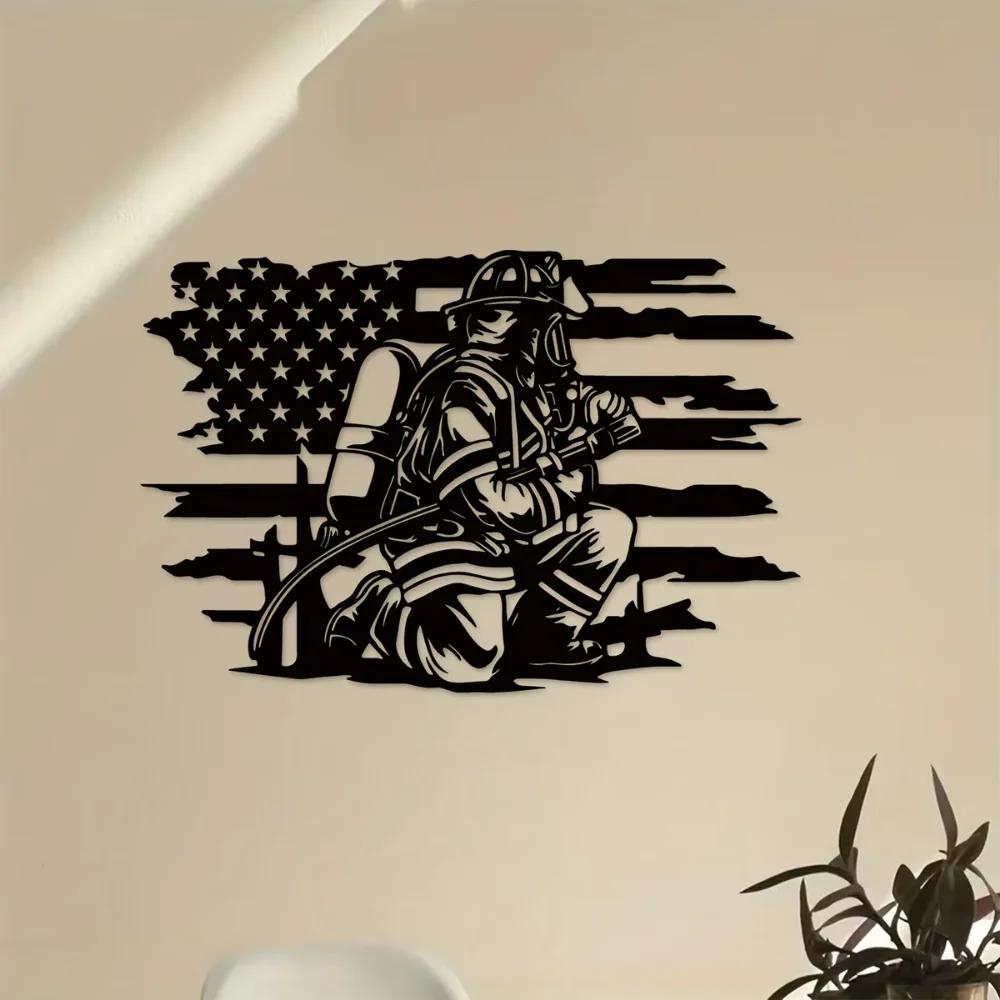 1 шт. Пожарный Металлический Настенный Декор — фото 4