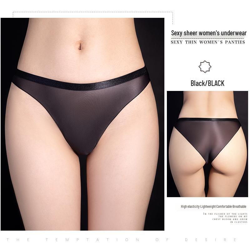 Desire's Temptation: High-Elastic Lightweight Sheer Women's Triangle Erotic Panties