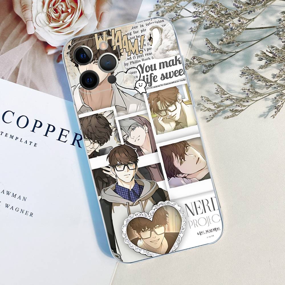Nerd Project Bl Anime For iPhone 17 16 15 14 13 12 Mini 11 Pro Max Transparent Case