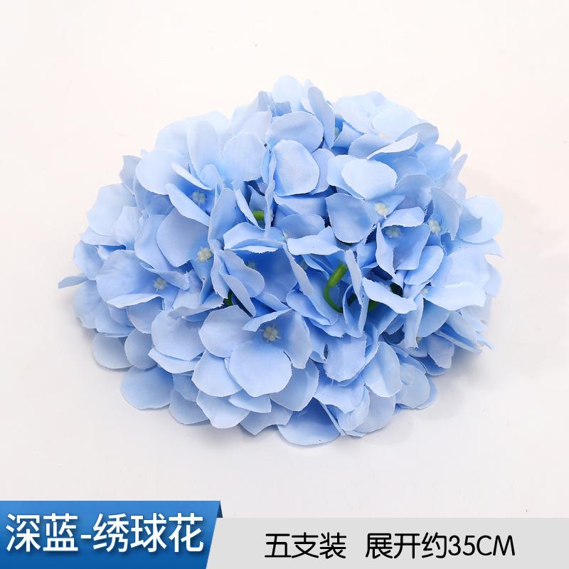Large Hydrangea Flower Head Artificial Flower Wedding Wedding Background Flower Wall Decoration Immortal Flower Fake Flower Silk Flower