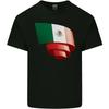 Curled Mexico Flag Mexican Day Football Kids T-Shirt Childrens