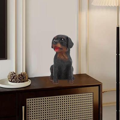 Dog Statue Figure Animal Sculpture Desk Bookshelf Bedroom Fireplace Collectibles for Lovers