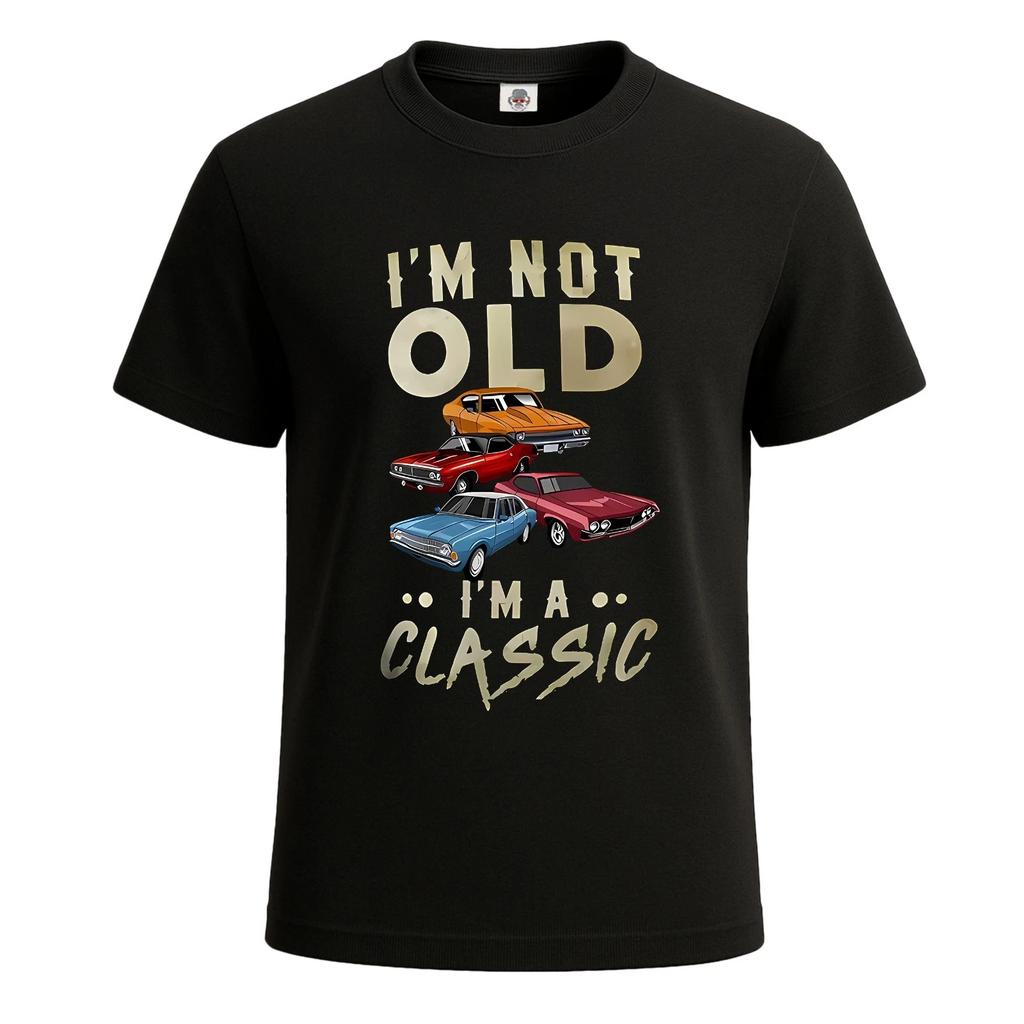 Ich bin nicht alt, ich bin ein Rennfahrer für klassische Autos Witziges lustiges Herren T-Shirt Tee Top