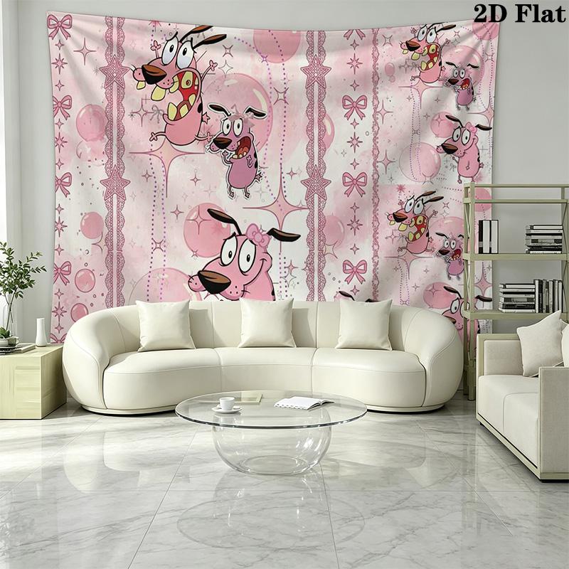 Courage Wall Tapestry Aesthetic Wall Hanging Printed Fabric Blanket Decorative Tapestries for Bedroom Living Room Home Decor
