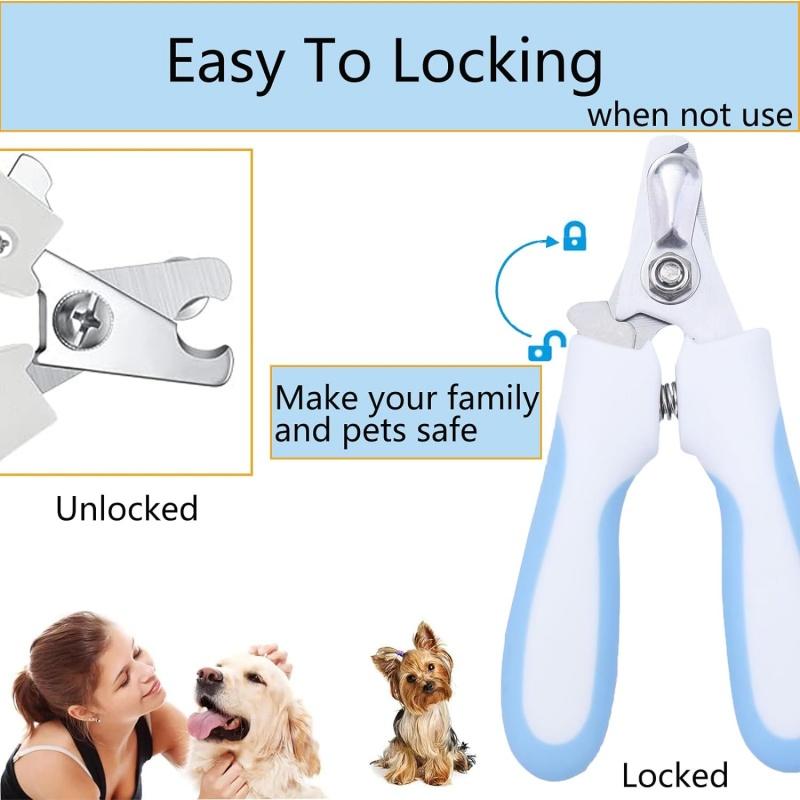 New Dog Nail Clipper Scissors Kitten Nail Toe Claw Clippers Trimmer Labor-Saving Grooming Tools for Animals General Pet Supplies