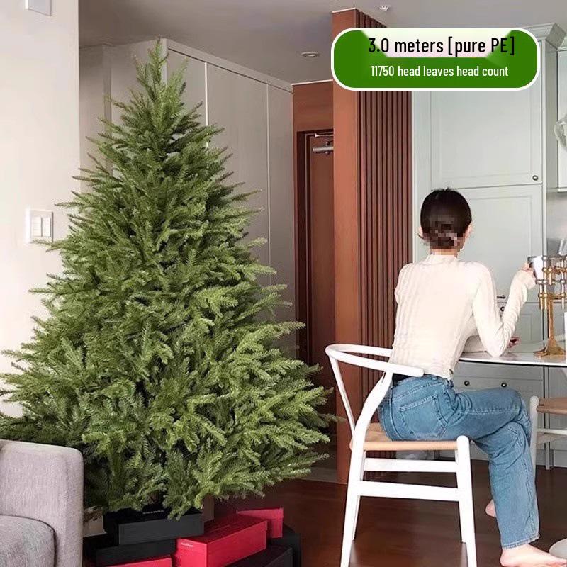 2025 Large Luminous Christmas Tree with Ornaments for Indoor Decoration