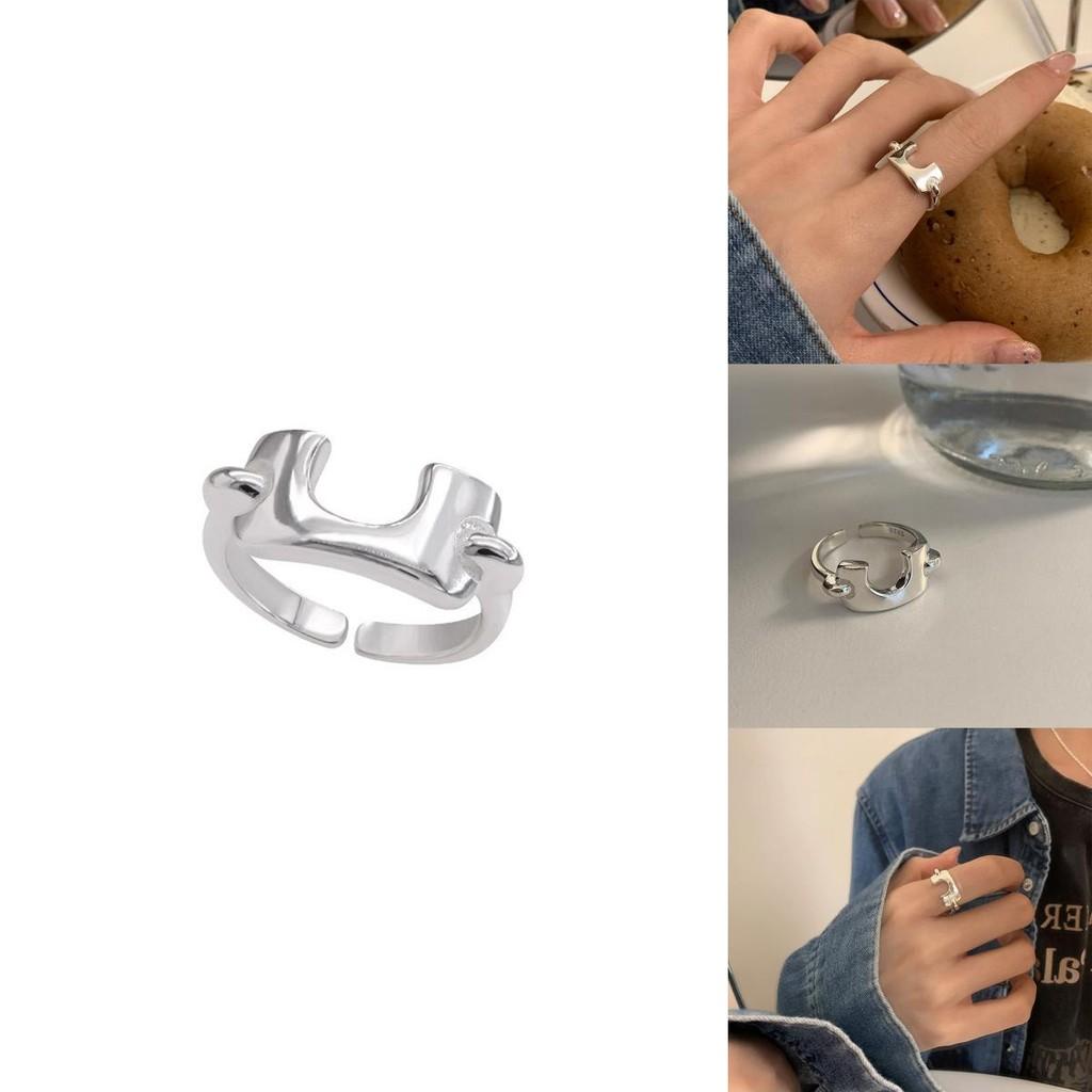Trendy Adjustable U Shape Ring For Women Unique Korean Style Fashion Accessory