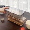 Transparent Dustproof Chopsticks Holder & Tea Set Storage Box with Draining Lid - Home Kitchen Tableware Organizer