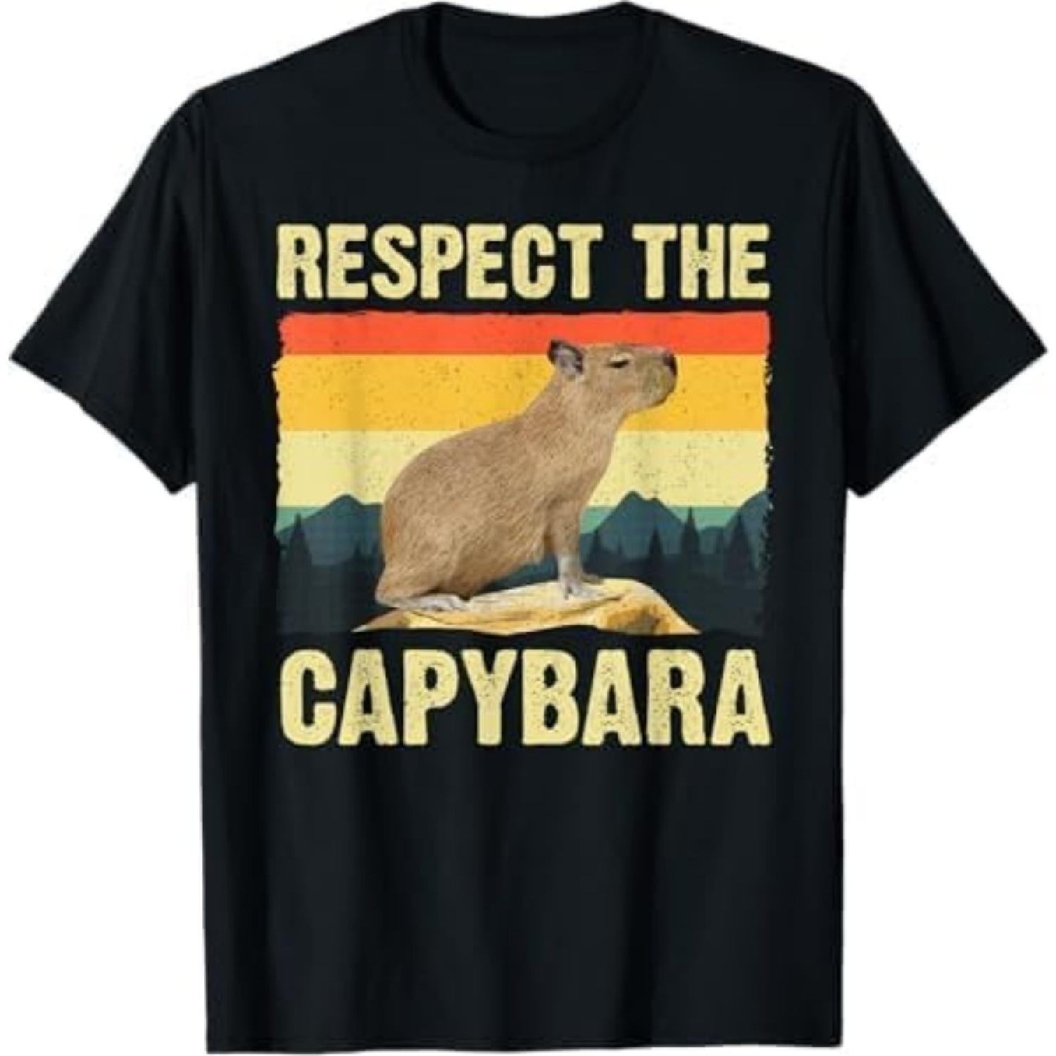 Capybara Art for Men Women Kids Rodent Animal Lover Capybara T-Shirt BAOANH Mens Womens Tank Top Sweatshirt Hoodie Longsleeve Black XXXXXL разноцветный