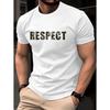 Men's T-shirt 3D Letter Printed Short Sleeved Shirt