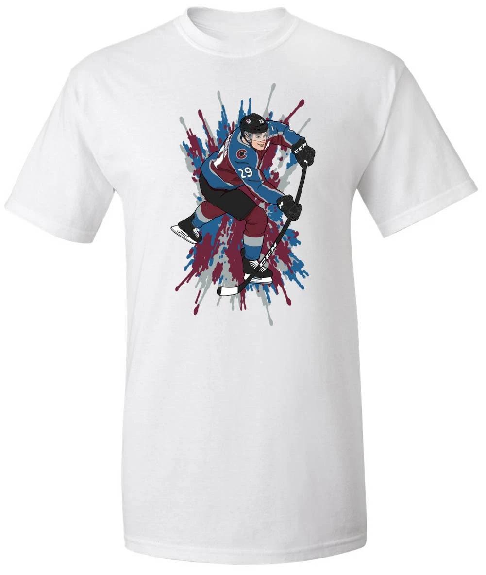 Nathan MacKinnon Spray Paint Avalanche Shirt T-Shirt Adult 2XL XXXXL