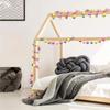 The Children's Room And The Girls' Room Are Decorated With Macaron-colored Hairball Pendants