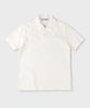 PANICALE Ivory Slub Cotton Casual Polo Shirt