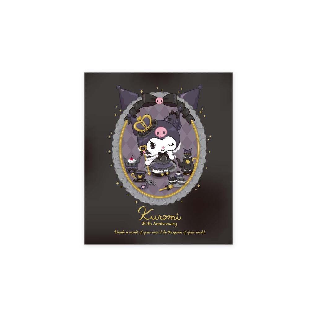 Kuromi 20th Anniversary Earrings pieces for both Sanrio Characters Sterling Silver 925 Cubic Zirconia Crown Rose Open Heart Skull Purple Oxidized
