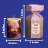 Scented Pillar Candle for Home Decor & Gifting – Lavender Scented | Set of 1 – 3X4 Inch – Designer Candle | Soy Wax – 390gm |