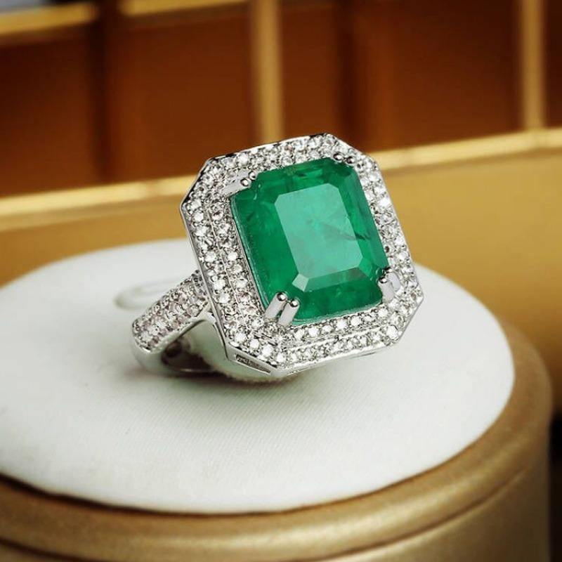 New Product Simulation Paraiba Ring Princess Fangcaibao Candycaibao Ring Personality Retro