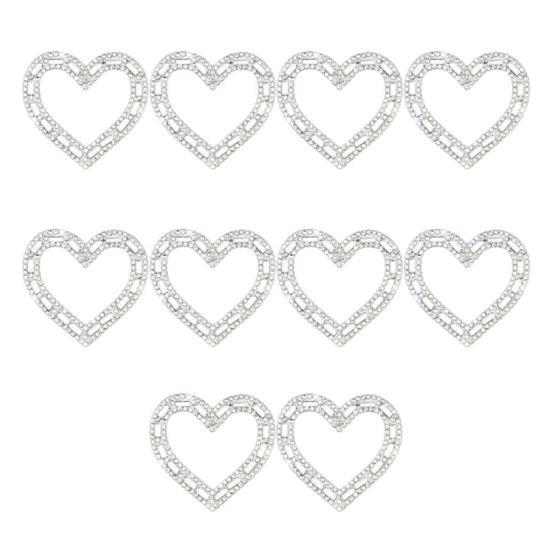 

Rhinestones Heart Patches Applique Diy Crafts for Jeans Hat Bag Scarf Curtain Clothes Accessories Badges Sew on