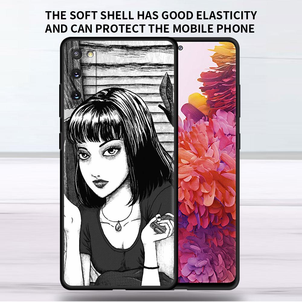 

Мягкий чехол для Samsung Galaxy Note 20 Ultra 10 Plus Lite A50 A70 A20 A40 A20e 9 8 A60 A10e Чехол для телефона Junji Ito Tees Horror Capa Samsung Note 8