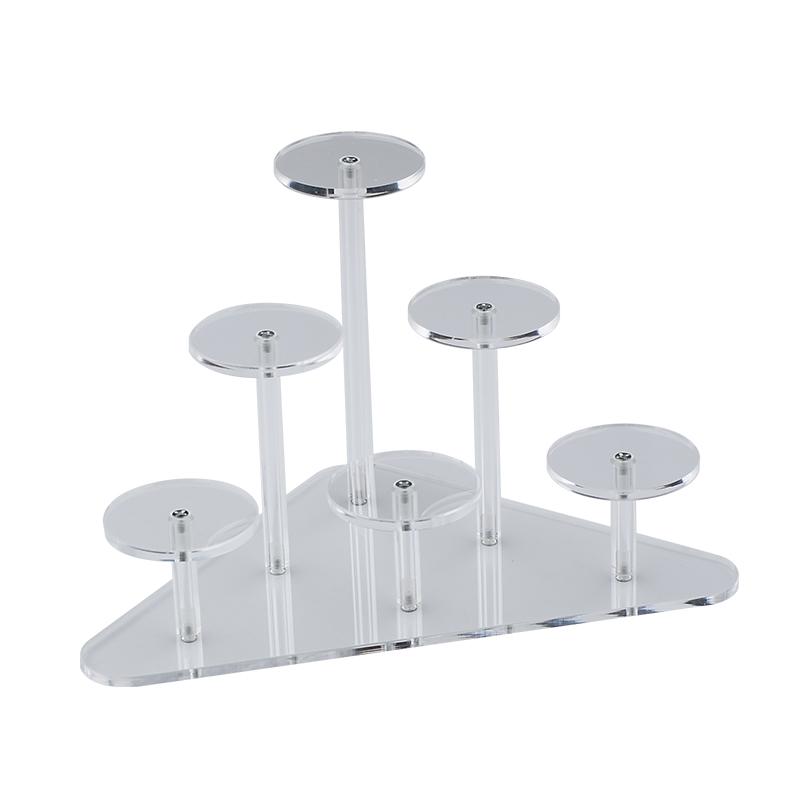 Round Acrylic Jewelry Stand Acrylic Display Riser Stands Dessert Tower Display Tower for Jewelry,Rings,Earrings,Mini Figurines