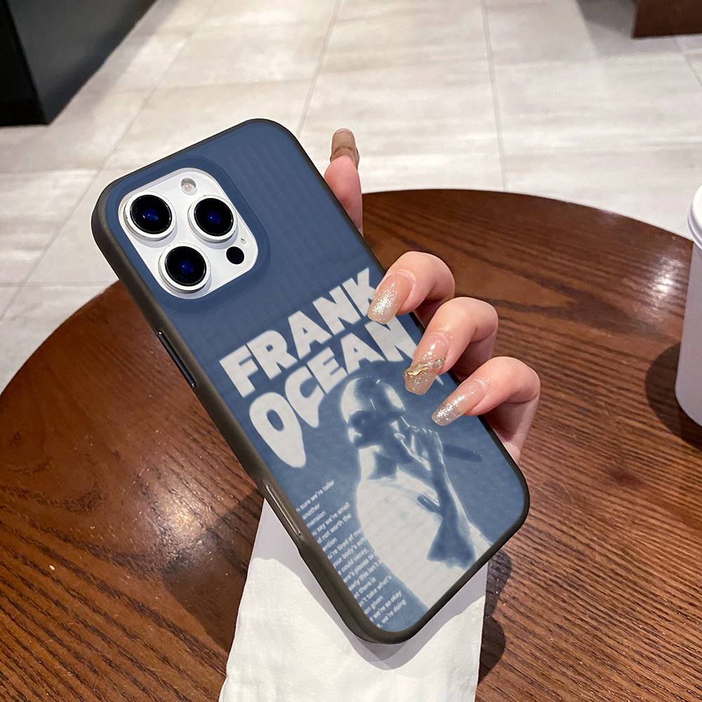 

F-Frank Singer Ocean For IPhone 17 16 15 11 12 13 14 Pro Max Plus Pro Corrugated Translucent Back Phone Cover iPhone 14