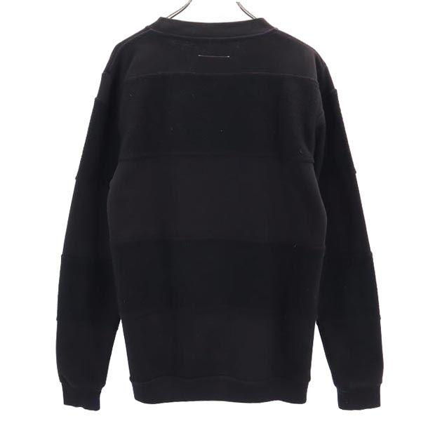 MM6 Long sleeve Cut S Black series brushed back sweatshirt Women Used