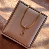 Small Animal Snake Pendant Flat Snake Chain Necklaces for Women Choker Necklace Stainless Steel Jewelry Party Birthday Gift New