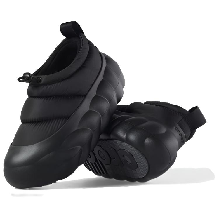 Crocs Overpuff Shorty Translucent 'Black' 211562-001
