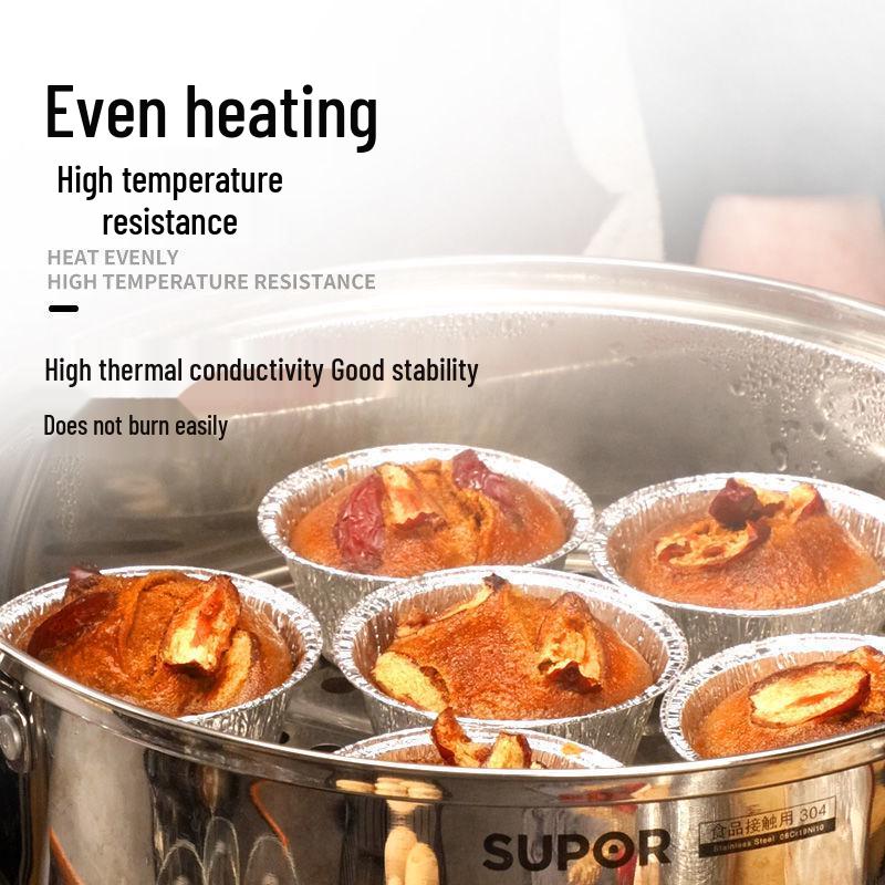 Disposable Round Aluminum Foil Tart and Baking Cups