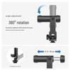 Rotating Dual Hot Shoe Phone Clip with Fill Light & Tripod Support