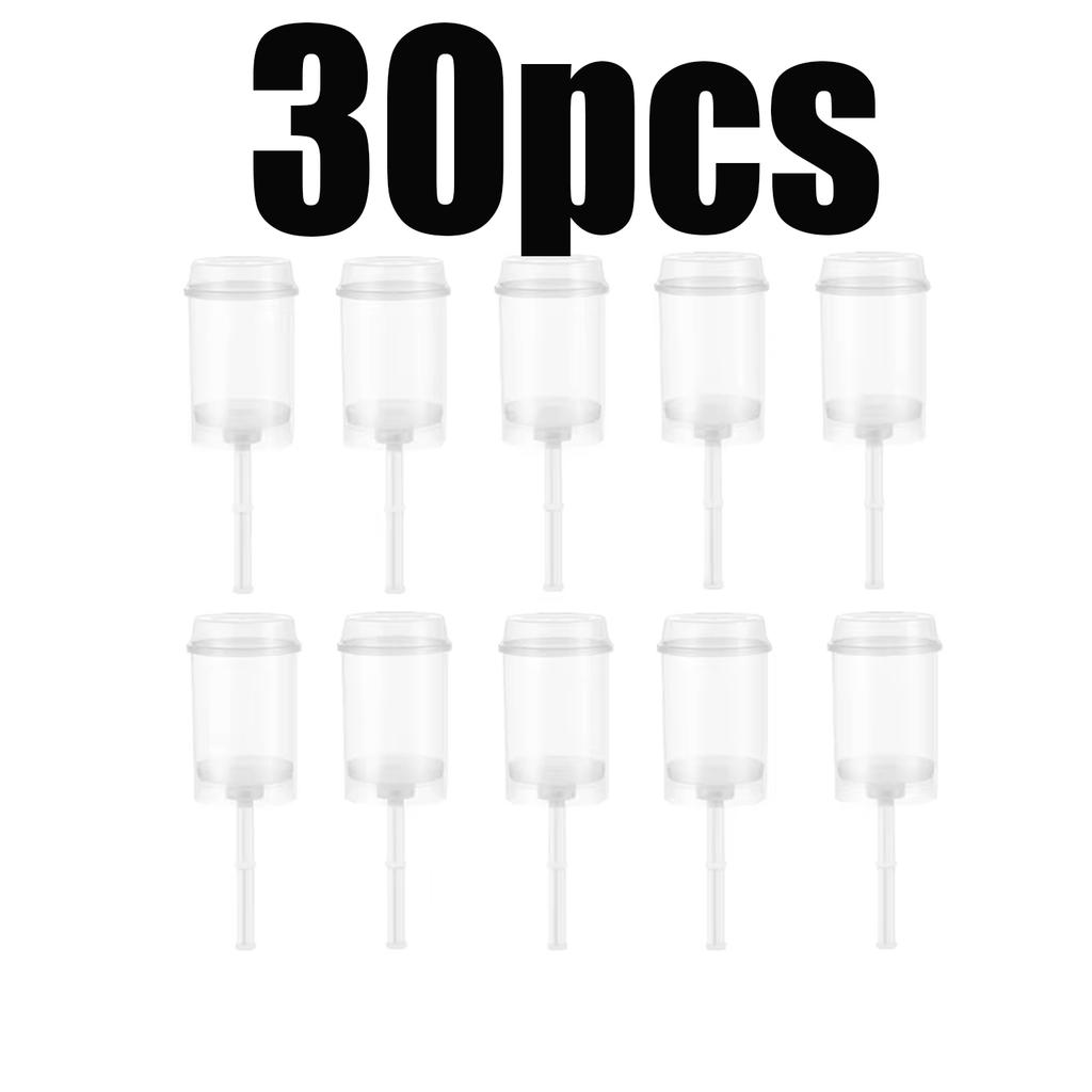 30 Stück Kunststoff Push Pop Kuchen Shooter mit Deckeln Transparente Push-Up Eisbehälter für Küche Party Desserts Backwerkzeuge