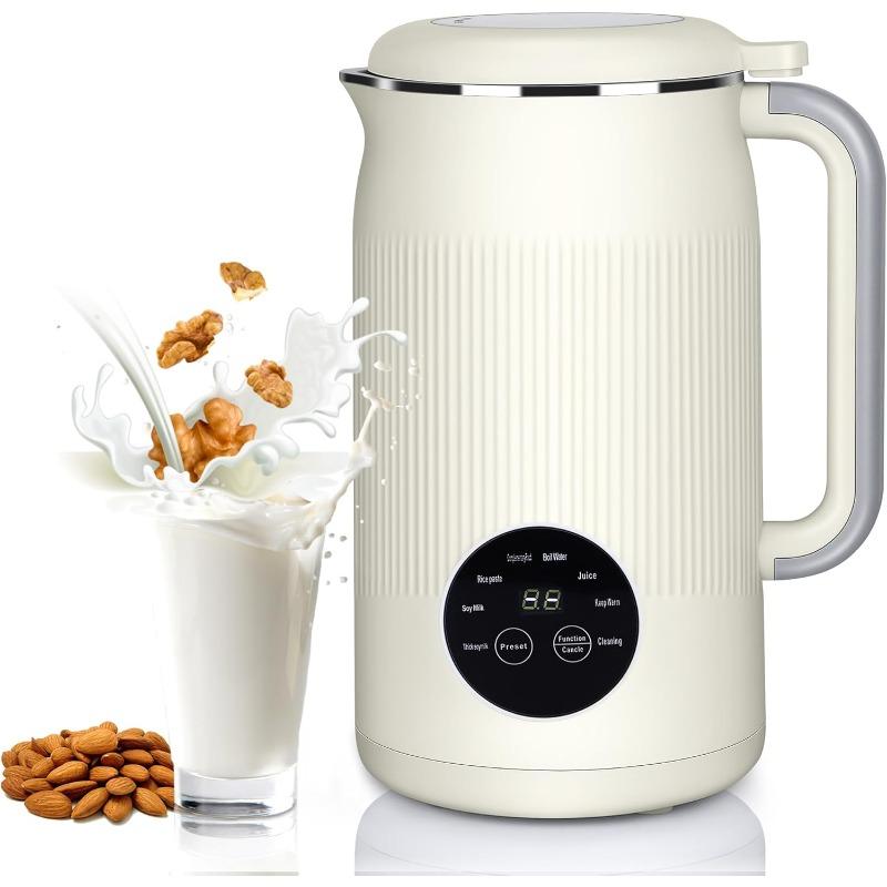 Machine à lait de noix de 35 oz, machine à lait de soja multifonction avec 10 lames, machine à lait de soja automatique et machine à lait d'avoine