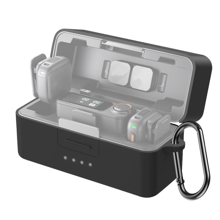 Для DJI Mic 3 PULUZ Зарядный кейс Силиконовый Защитный чехол от царапин (черный) чёрный