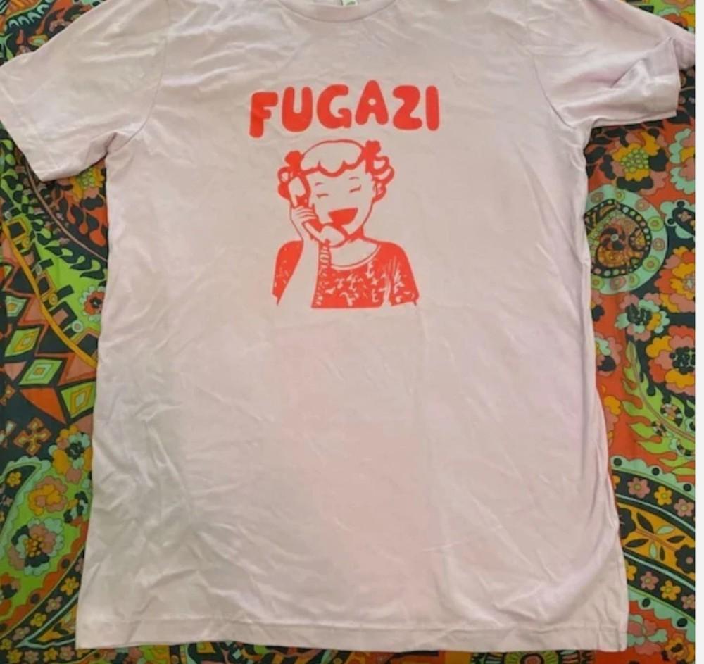 Retro Fugazi Unisex Jersey T-Shirt Bold Statement Tee for Music Lover Size S-45X