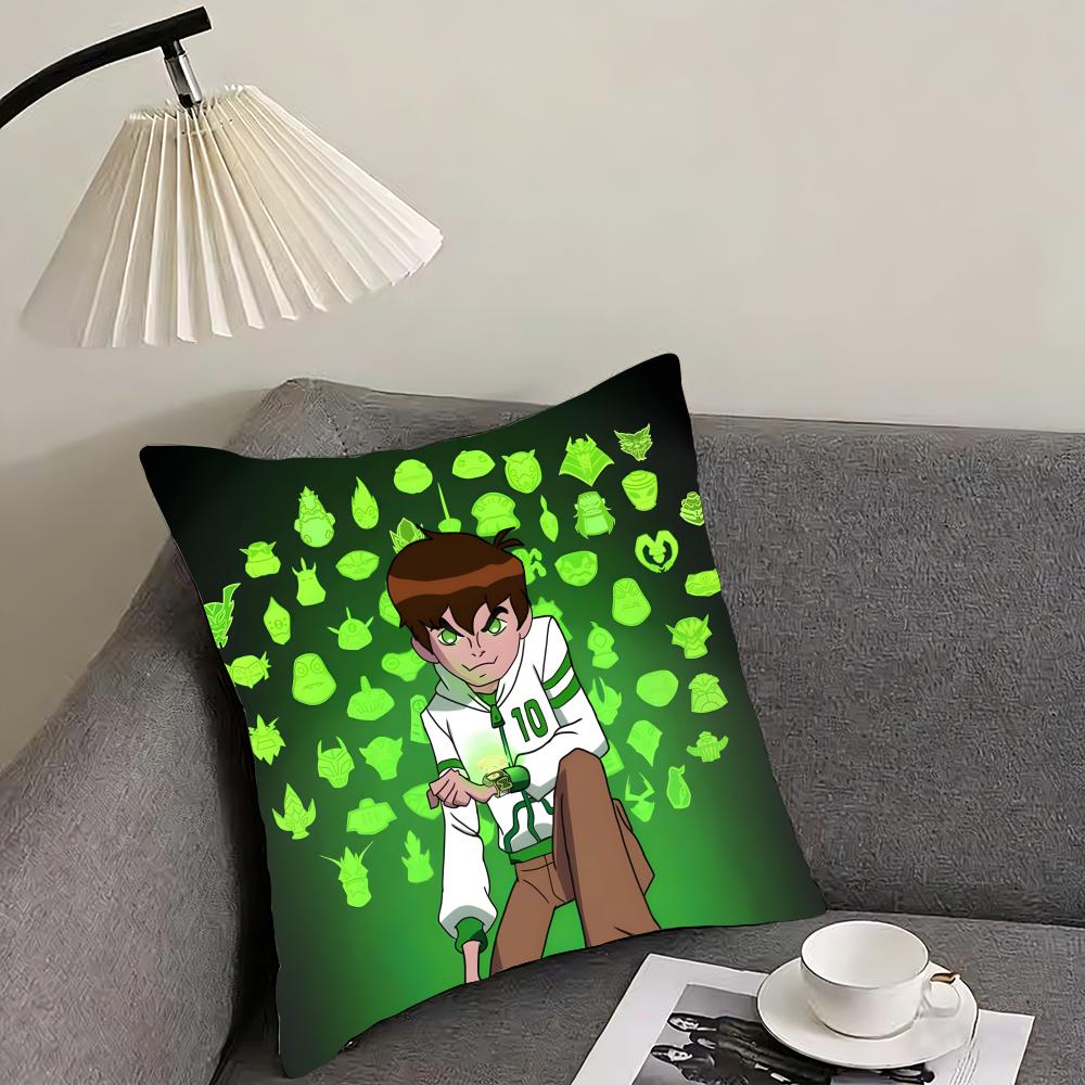 Cartoon BBen Cool Cushion Cover Pillowcase Ultra Soft Skin Friendly Fabric Cloud Like Comfort Concealed Zipper
