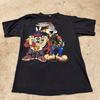 Vintage 90s Looney Tunes Taz & Bugs Bunny Hip Hop T T-Shirt Front Back Mens Large