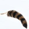 Key-Chain Bags Charm Keys Holder Couple Keyrings for Backpack Car Decoration Large Furry Tail Key Rings Pendant