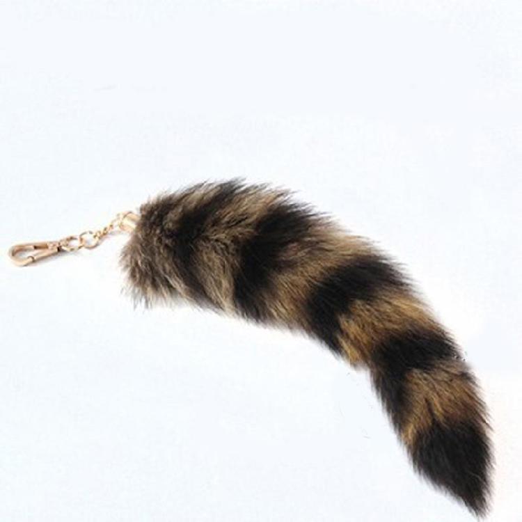 Key-Chain Bags Charm Keys Holder Couple Keyrings for Backpack Car Decoration Large Furry Tail Key Rings Pendant