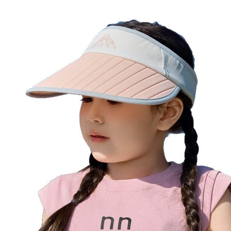 Foldable Empty Top Sun Protection Hat Boys And Girls Children'S Hat Big Brim Versatile Outdoor Uv Protection Sun Hat