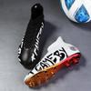 31-48 Men's Large Size Football Shoes Letter Electroplating Process Sole Children High Top Long Nails Indoor Outdoor Anti-slip Football Boots