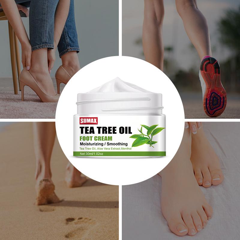 Crème pour les pieds au thé vert 30ml Lisse Délicate Éclatante et Translucide Absorption Rapide par la Peau Sérum Anti-Âge au Rétinol