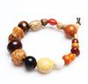 Retro Tibetan Buddhism Natural 18 Bodhi Beads Mala Bracelet Buddhist Meditation Prayer Jewelry Good Luck Energy Amulet