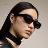 Vintage Small Rivet Cat Eye Sunglasses Women Fashion  Luxury Designer Polygon Cat-eye Sun Glasses UV400