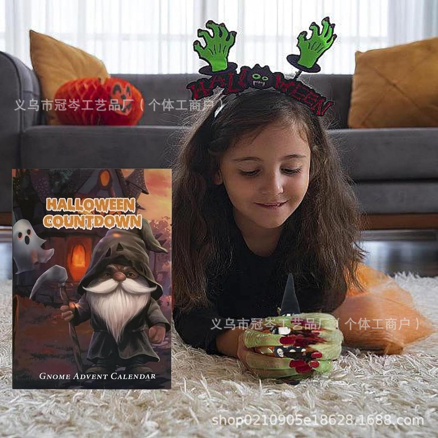 

Креативный набор игрушек-сюрпризов Хэллоуин Рождественский обратный отсчет 24 шт. Персонаж аниме Тыква Ведьма Гном Коллекционные фигурки pcv