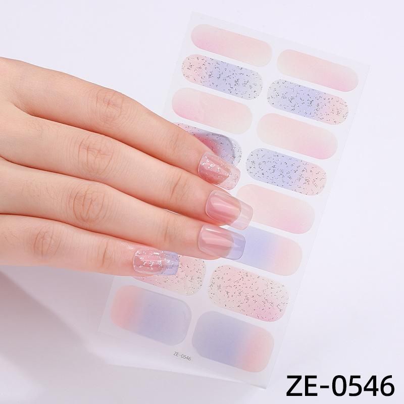 French Manicure Stickers Waterproof Nail Polish Film Nail Stickers