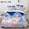 Kawaii Anime sexy Mädchen Bettwäsche-Set, Bettbezug, Bettset, Steppdecke, Kissenbezug, King-Queen-Twin-Size, Jungen, Mädchen, Erwachsene