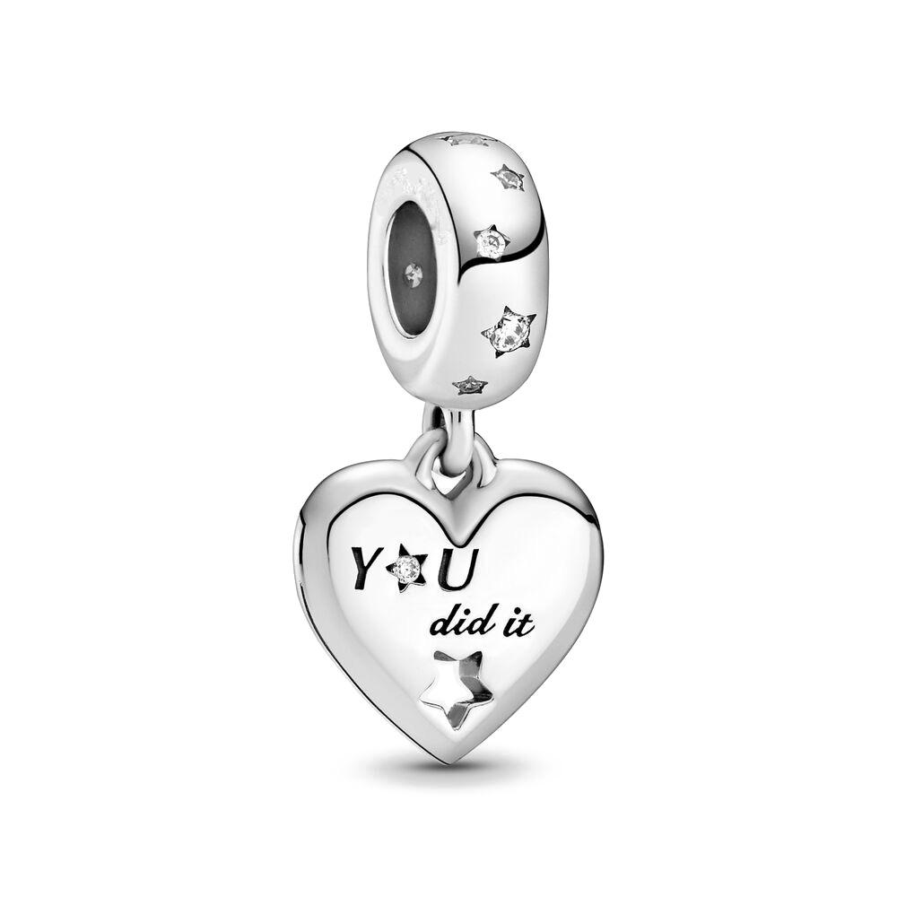 NEW 925 Silver Charm Fit Bracelet Accessories Women Jewelry Love Series Cupid Pink Heart Rose