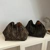 Women Leopard Print Tote Bag, Large Capacity Shoulder Bag, Vintage Commute Mommy Handbag