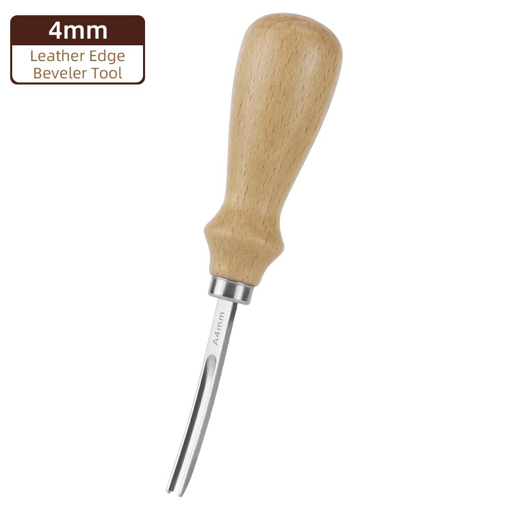 4/6/8mm Leather Edge Beveler Tool, Wide Head Leathercraft Edge Skiving Beveler, Leather Edge Cutting Trimmer, DIY Craft Tool